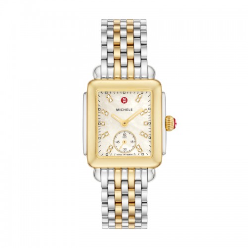 Deco Mid Two-Tone Diamond Dial Watch
