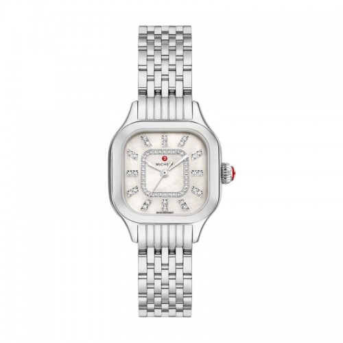 Meggie Stainless Steel Diamond Dial Watch