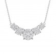 The Maiden Lane 14k White Gold 5-Stone Diamond Necklace. 1.20ctw