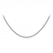 The Wall Street 14K White Gold and Diamond Tennis Necklace. 6.75ctw