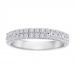 The Maiden Lane Dual-Row Diamond Ring in 14K White Gold (.50K Round Cut).