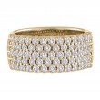 The 14k Yellow Gold Broadway Honeycomb Band with Diamonds. 1.25ctw