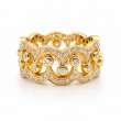 Convertible Crown Ring Set in 18k Yellow Gold