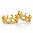 Convertible Crown Ring Set in 18k Yellow Gold