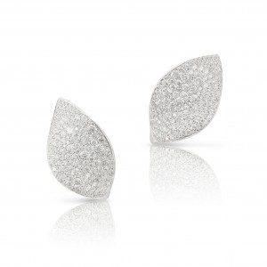 PASQUALE BRUNI 18K WHITE GOLD GIARDINI SEGRETI EARRINGS WITH DIAMONDS