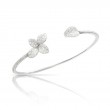 18K WHITE GOLD PETIT GARDEN BRACELET WITH DIAMONDS, SIZE XXS