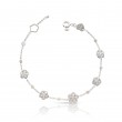 Pasquale Bruni 18K White Gold Figlia dei Fiori Bracelet with Diamonds DIA-0.55. GLD-4.04