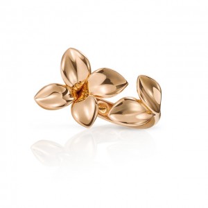 PASQUALE BRUNI 18K ROSE GOLD GIARDINI SEGRETI RING WITH WHITE DIAMONDS