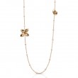 PASQUALE BRUNI 18K ROSE GOLD GIARDINI SEGRETI OPERA NECKLACE WITH WHITE DIAMONDS