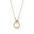 Pasquale Bruni 18K Rose Gold Luce Necklace with Diamonds