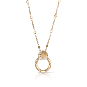 Pasquale Bruni 18K Rose Gold Luce Necklace with Diamonds