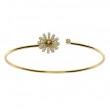 Damiani 14k Yellow Gold Margherita Bracelet with Diamond and Citrine Quartz