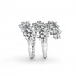 Damiani 18k White Gold Mimosa Flexi Diamond size 12-14. 