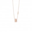 DAMIANI 18K ROSE GOLD DIAMOND BELLE EPOQUE REEL NECKLACE GOLD. 7.70, DIA-0.4320.
