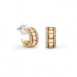 Damiani 18k Yellow Gold Diamond Hoop earrings 5.70mm. 