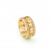 Damiani 18k Yellow Gold Belle Epoque Reel Diamond Ring 8.30mm. 