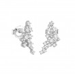 Damiani 18k White Gold Mimosa Diamond Earrings. 