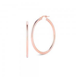 Roberto Coin 18K Rose Gold Hoop Earrings