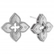 Roberto Coin White Gold Diamond Petite Venetian Princess Stud Earring .12ctw.