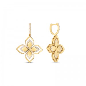 Roberto Coin 18K Yellow Gold Venetian Princess Diamond Earring
