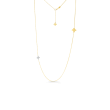 Roberto Coin 18K Gold & Diamond Flower Outline Necklace