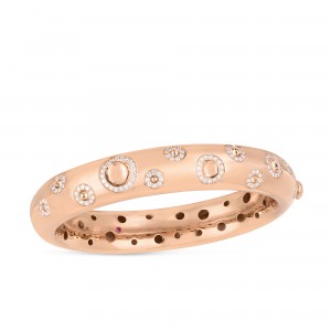 Roberto Coin 18K Rose Gold Prima Luna Outline Bracelet