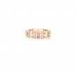18k Rose Gold Obelisco PavÃ© Diamond & Mixed Stones Ring (size 6.5)