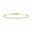 The Broad Street 14k Yellow Gold and Diamond Flexi Bangle. 0.55ctw