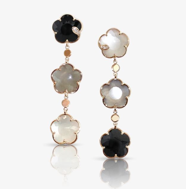 https://www.williambarthman.com/upload/product/18K ROSE GOLD TON JOLI 3 COLOR STONES HANGING EARRINGS BLACK| SMOKY| MILKY