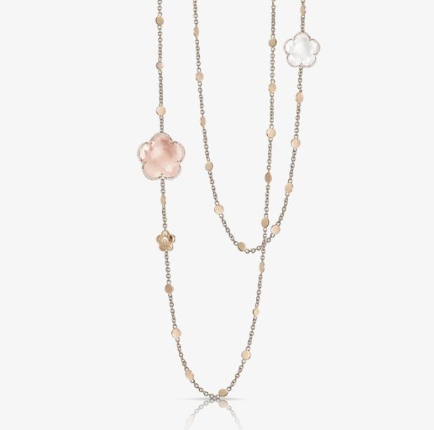https://www.williambarthman.com/upload/product/18K ROSE GOLD BON TON DIAMOND PINK QUARTZ AND MILKY QUARTZ NECKLACE DIA-0.18