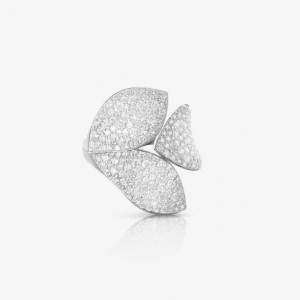 18K WHITE GOLD DIAMOND GIARDINI SEGRETI RING 2.11CT