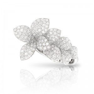 18K WHITE GOLD DIAMOND GIARDINI SEGRETI RING 1.29CT| WT.9.24