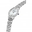 30mm Classics Slimline Ladies' Watch in Stainless Steel with MOP and Diamond Dial and Bezel