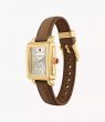 Deco Sport Mid Gold-Tone Brown Silicone Watch