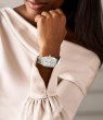 Deco Mid Stainless Steel Watch with MOP and Diamond Dial