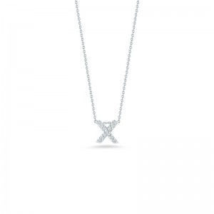 Roberto Coin Love Letter X Pendant with Diamonds