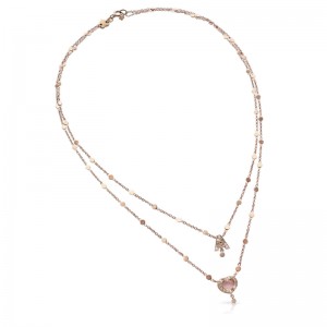 AMORE ROSE GOLD DIAMOND NECKLACE 0.22. 