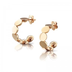 Pasquale Bruni 18k Rose Gold Luce Earrings with White Diamonds
