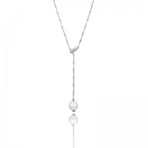 Chimento Bamboo Pearl Necklace