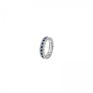 Damiani Belle Epoque White Gold & Diamonds And Sapphires Eternal Comfort Ring