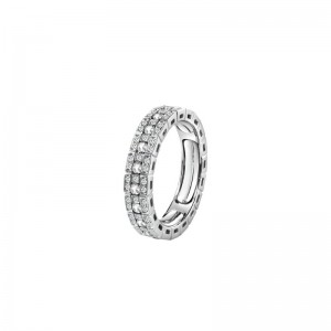Damiani Belle Epoque White Gold And Diamonds Eternal Comfort Ring