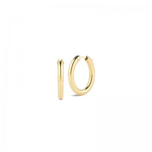 Roberto Coin 18K Gold Medium Oval Hoop Earrings
