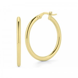 Roberto Coin 18K Gold Oval Hoop Earrings