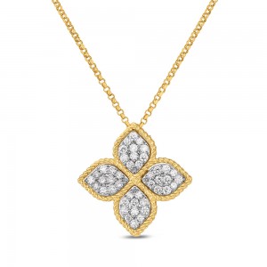 Roberto Coin 18K Yellow Gold Large Pendant With Diamonds