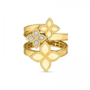 Roberto Coin 18K Gold Ring With Diamonds