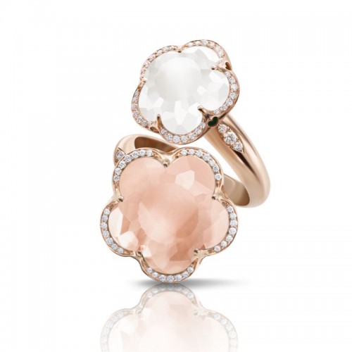 https://www.williambarthman.com/upload/product/Pasquale Bruni 18k Rose Gold Bon Ton Ring with Rose Quartz, Milky Quartz and Diamonds