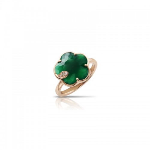https://www.williambarthman.com/upload/product/Pasquale Bruni 18k Rose Gold Petit Joli Ring with Green Agate, White and Champagne Diamonds