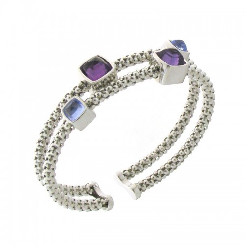 https://www.williambarthman.com/upload/product/Chimento Stretch Gems Amethyst & Topaz Bracelet