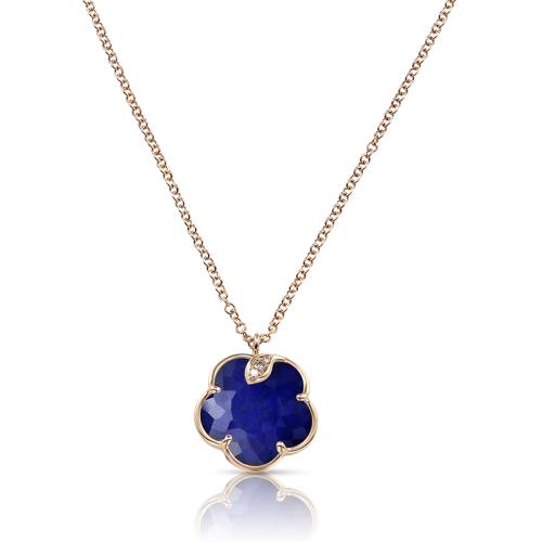 https://www.williambarthman.com/upload/product/Petit Joli Necklace in 18k Rose Gold with Rock Crystal and Lapis Lazuli doublet, White and Champagne Diamonds.