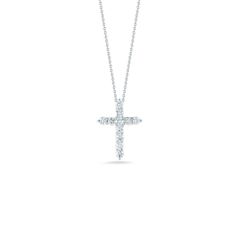 https://www.williambarthman.com/upload/product/Roberto Coin 18K White Gold Tiny Treasure Diamond Cross Necklace